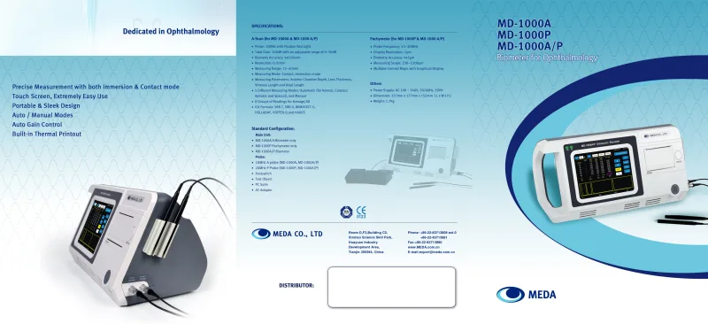 MEDA MD-1000A/P — MEDA